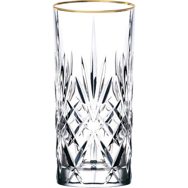 Siena Crystal Water/Beverage/Ice Tea Glass (Set of 4) by Lorren Home Trends