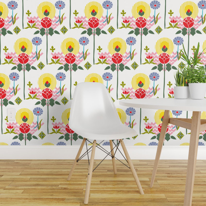 Brayden Studio Gonsalez Scandinavian Botanical Peel And Stick
