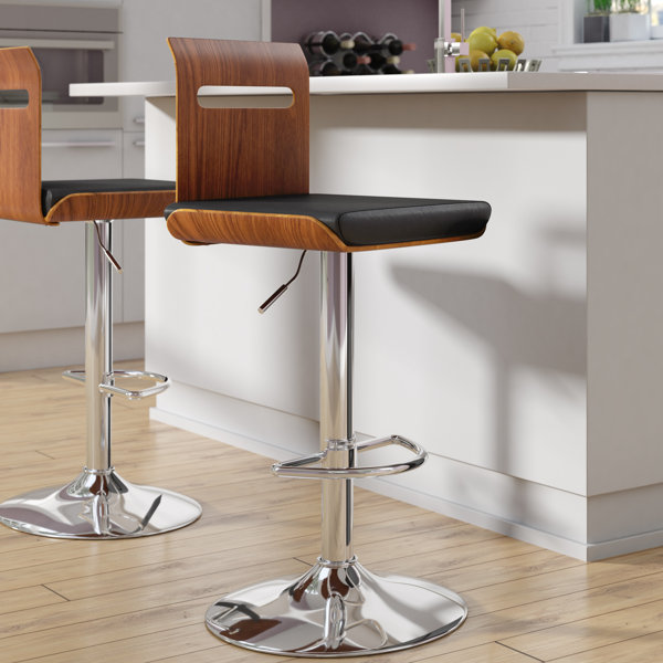 Grove City Adjustable Height Swivel Bar Stool by Wade Logan