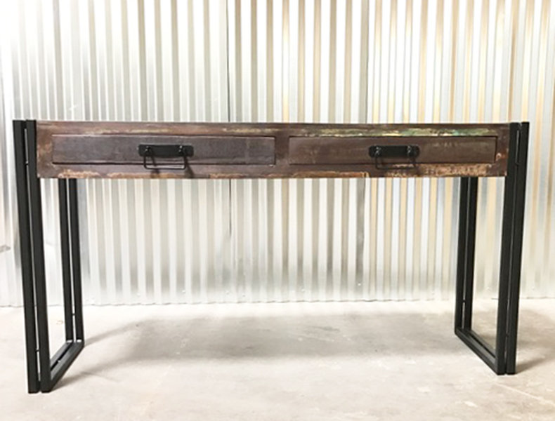 Breakwater Bay Julianna Old Reclaimed Wood Console Table With Breakwater Bay Julianna Old Reclaimed