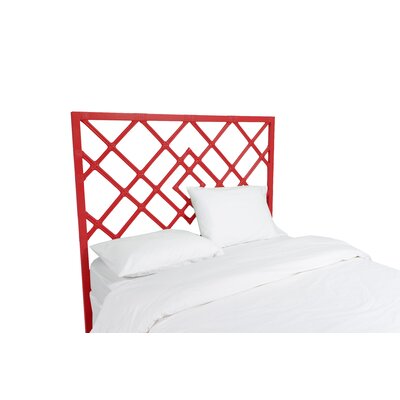 Darien Open-Frame Headboard David Francis Furniture Color: Fire Red, Size: King