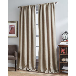 Rothwell Mystic Solid Room Darkening Rod Pocket Single Curtain Panel