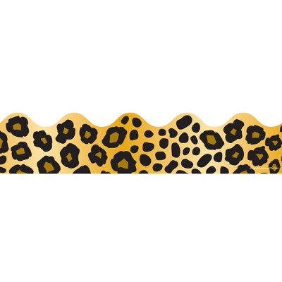 Leopard Print Scalloped Classroom Border Frank Schaffer PublicationsCarson Dellosa Publications