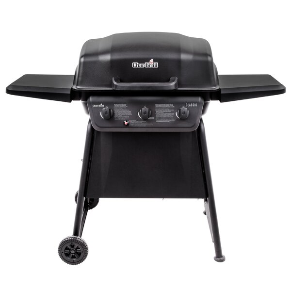 Classic 3-Burner Propane Gas Grill with Side Shelves by Char-Broil
