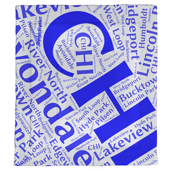 Chicago, Illinois Single Reversible Comforter