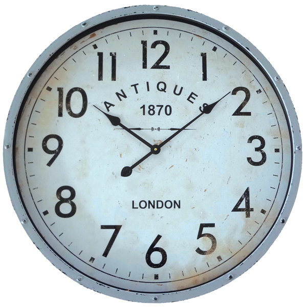 Oversized Antique 1870 26.77 Wall Clock by Gracie Oaks| @ $179.00