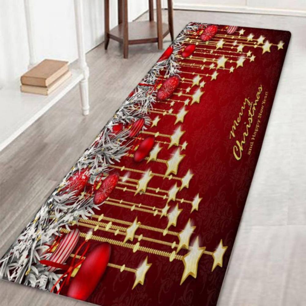 The Holiday Aisle Christmas Mats And Rugs Flannel Fabric Non Slip Rubber Backing Absorbent Bath Rug Home Kitchen Floor Mat Wayfair