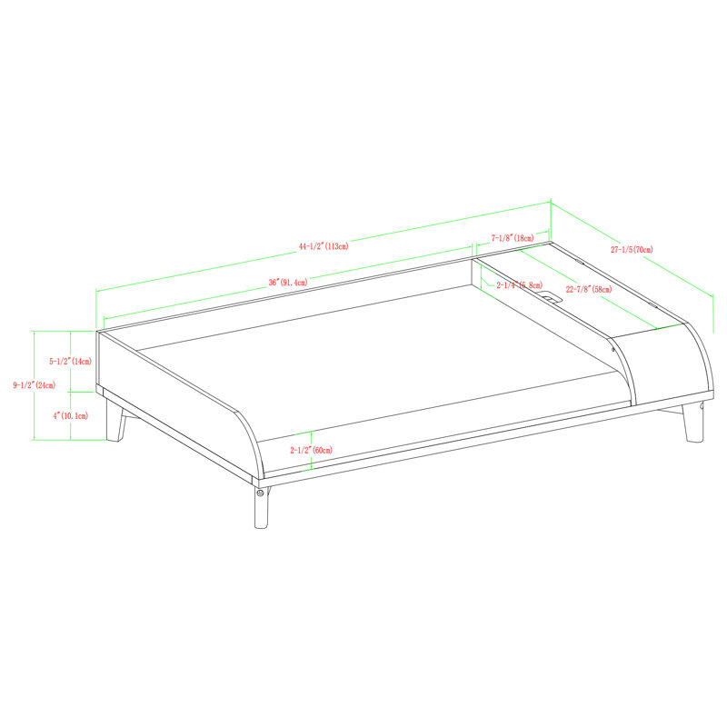 bed cot with storage