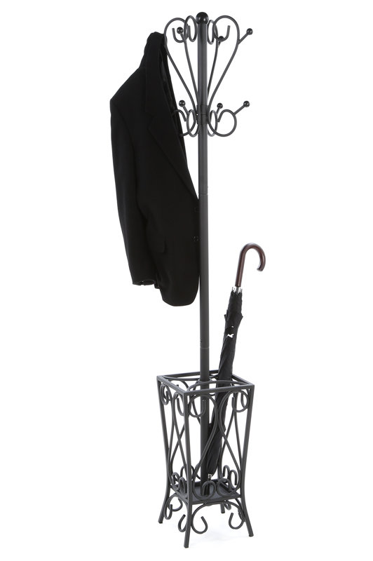 Iron Coat Rack Stand Charlton Home Reichman Metal Coat Rack with Umbrella Stand Reviews 95 Iron Coat Rack Stand Charlton Home Reichman Metal Coat Rack with Umbrella Stand Reviews 95