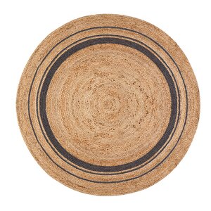 Cheryl Mist Hand-Braided Tan/Black Area Rug