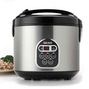 20-Cup Stainless Steel Digital Slow Cooker, Food Steamer and Rice Cooker