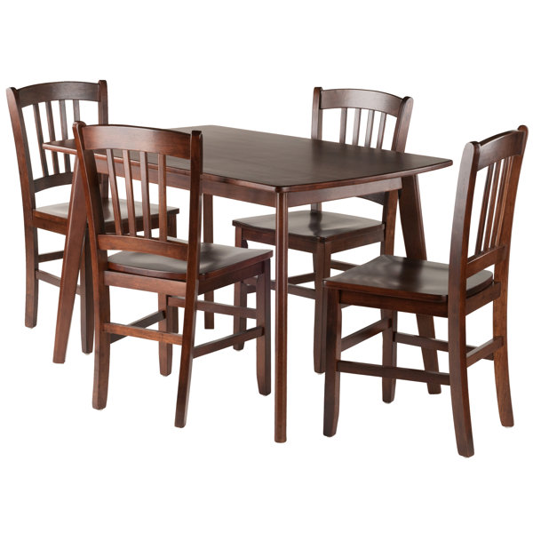 Guynn 5 Piece Solid Wood Dining Set By Winston Porter Best Design