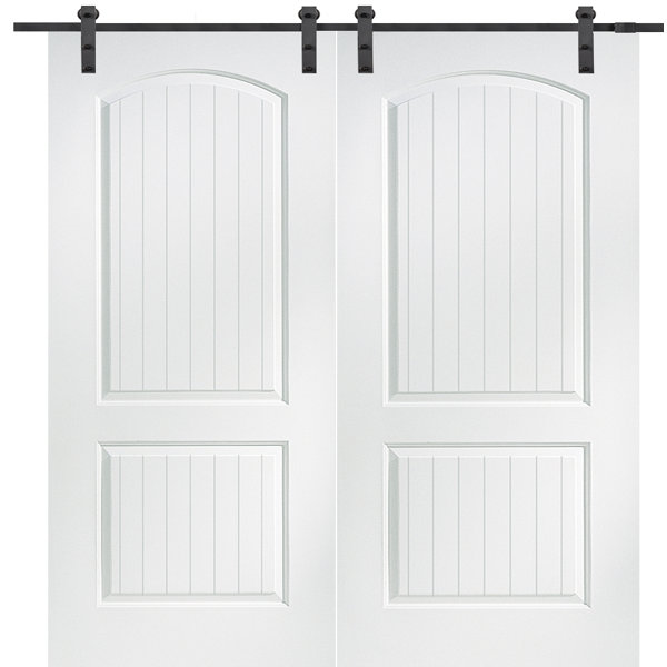 Cashal Solid MDF Panelled Slab Interior Barn Door by Verona Home Design