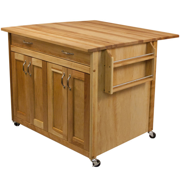 Kitchen Island With Butcher Block Top By Catskill Craftsmen, Inc. Comparison