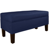 Blue Solid Wood Bedroom Benches You Ll Love In 2020 Wayfair