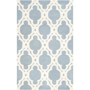 Wilkin Blue/Ivory Area Rug