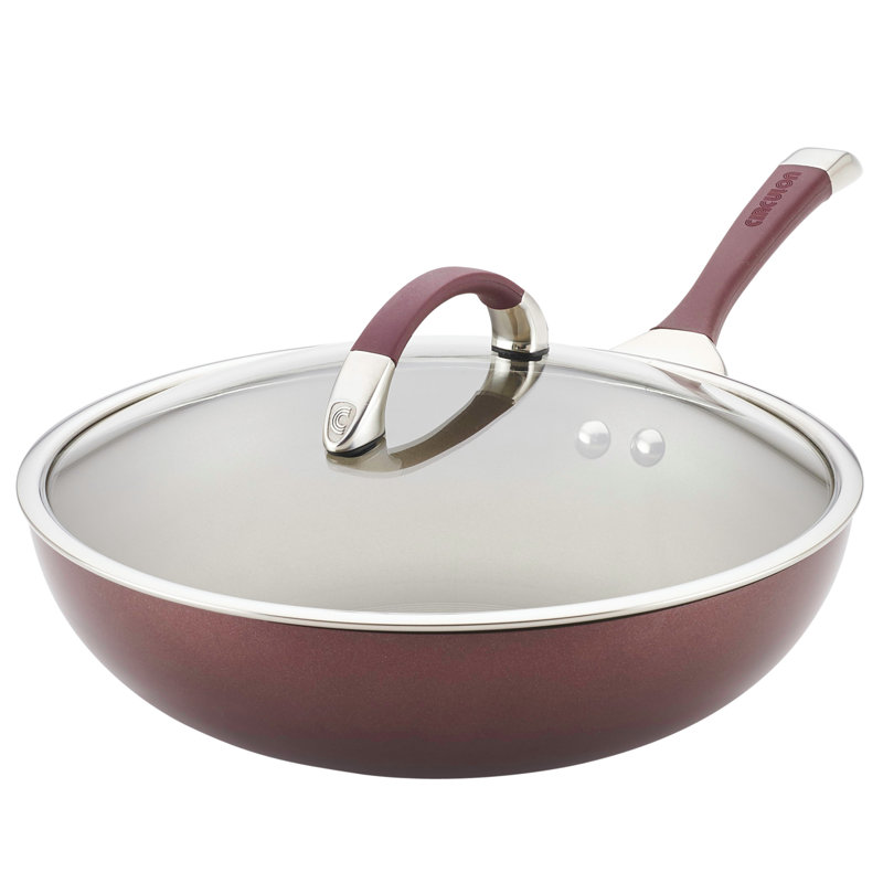 Circulon 12.75 in. Aluminum NonStick Frying Pan with Lid & Reviews