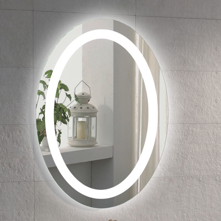 Orren Ellis Flavin Illuminated Oval Bathroom Vanity Mirror Orren Ellis Flavin Illuminated Oval