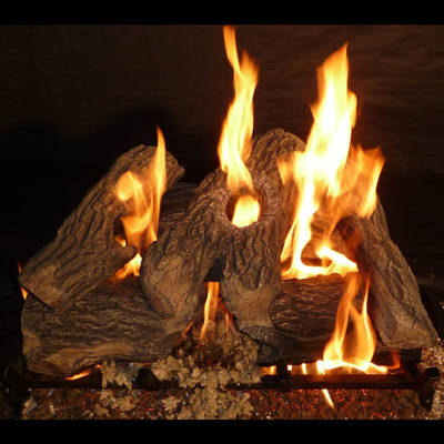 Regalflame 12 Piece Convert To Ethanol Fireplace Propane Gas Log