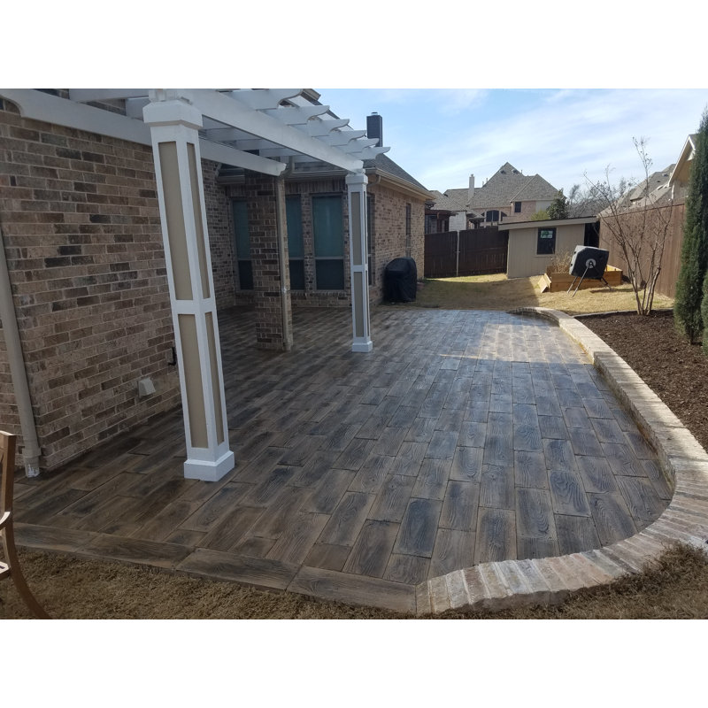Natural Concrete Products Co Barnwood Plank Patio On A Pallet Paver Barnwood Plank Patio On A Pallet Paver Set