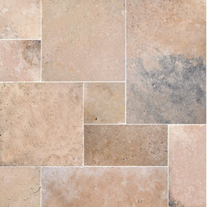 Anatolia Random Sized Travertine Field Tile in Beige