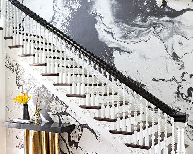Back In Style Wallpaper Wayfair Black And White Dyed Wallpaper