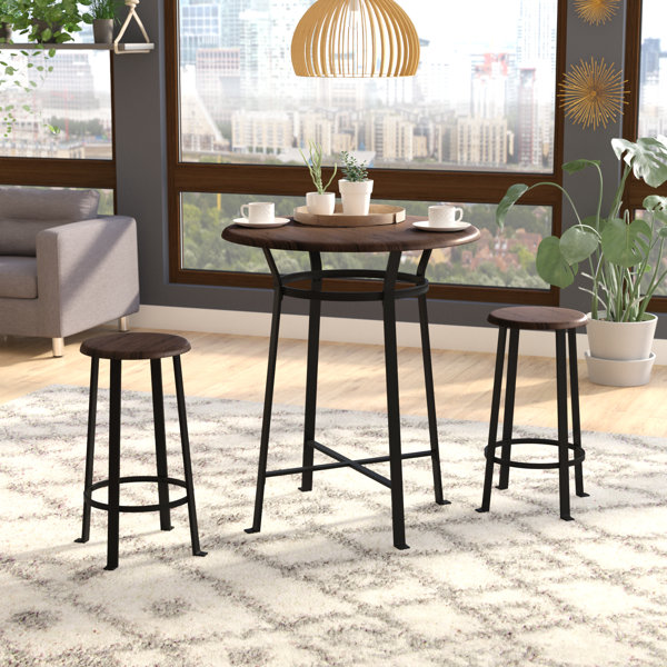 Grandview 3 Piece Solid Wood Dining Set By Ebern Designs No Copoun