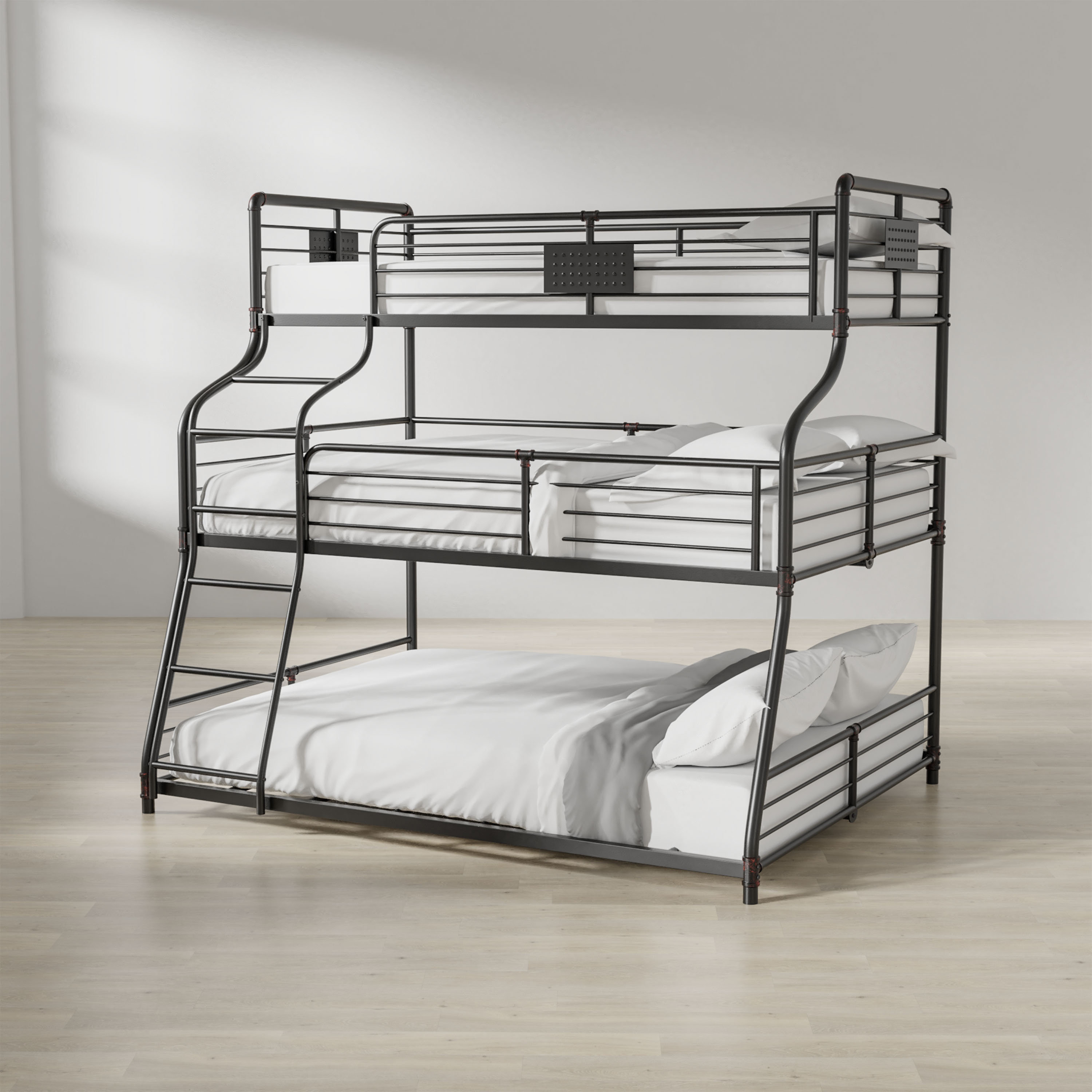 Prather Twin Over Full Over Queen Bunk Bed