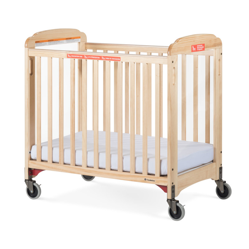 Foundations Next Gen Evacuation Mini Portable Crib With Mattress
