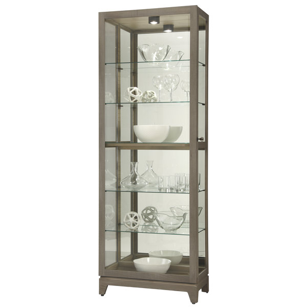 Ronaldo Lighted Curio Cabinet By Longshore Tides Purchase