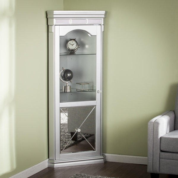 Adriana Lighted Corner Curio Cabinet By Willa Arlo Interiors Top Reviews