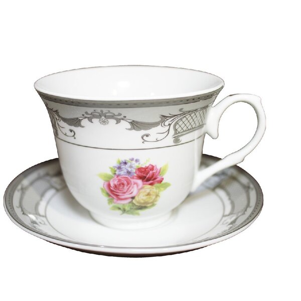 Tea Cup and Saucer (Set of 6) by Imperial Gift Co.
