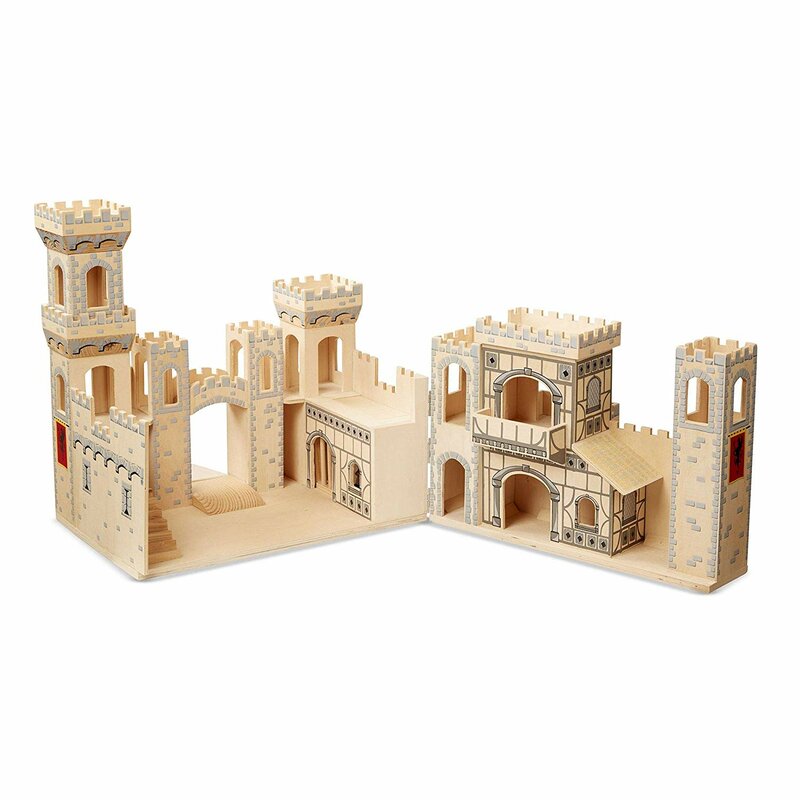 melissa & doug folding medieval castle