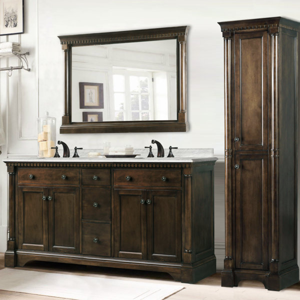 Little Italy 61 Double Bathroom Vanity Set by Darby Home Co