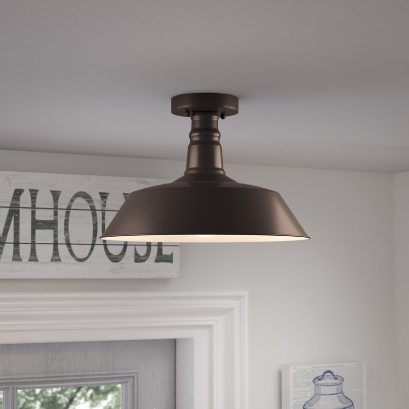 Laurel Foundry Modern Farmhouse Bouvet 1 Light Semi Flush Mount Bouvet 1 Light Semi Flush Mount