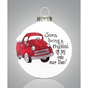 Son Truck Ball Ornament