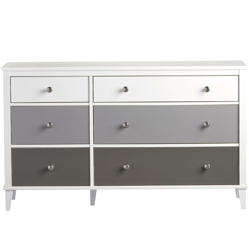 Little Seeds Monarch Hill Poppy 6 Drawer Double Dresser & Reviews | Wayfair