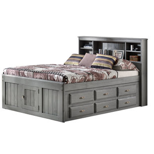 Queen Captains Bed 6 Drawers Wayfair Bill Full Mate S Captain Bed With 12 Drawers