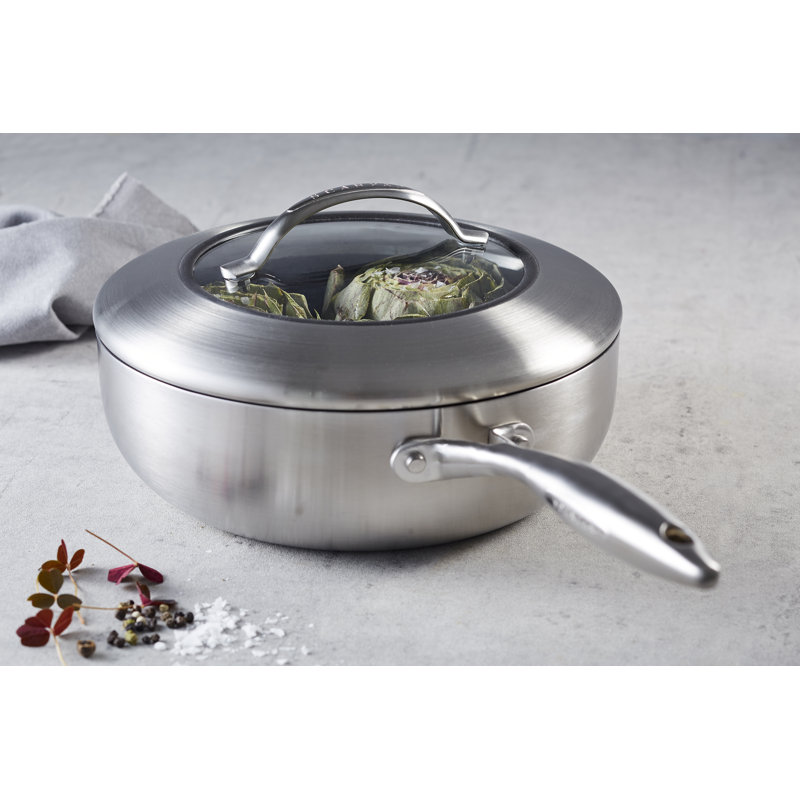 Scanpan Ctx 4 25 Qt Non Stick Saute Pan With Lid Wayfair