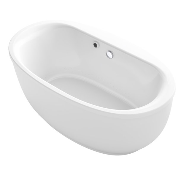 Sunstruck® 66 x 36 Oval Freestanding Air Bathtub by Kohler