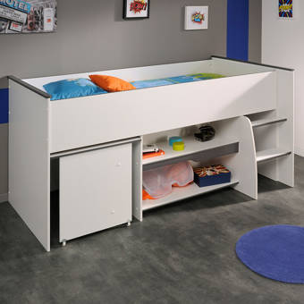 Parisot Milky Twin Low Loft Bed Wayfair