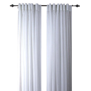 Saint-Raphael Solid Sheer Rod Pocket Panel Pair (Set of 2)