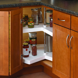 Corner Cabinet Lazy Susans You Ll Love Wayfair Kidney Shaped Polymer Lazy Susan