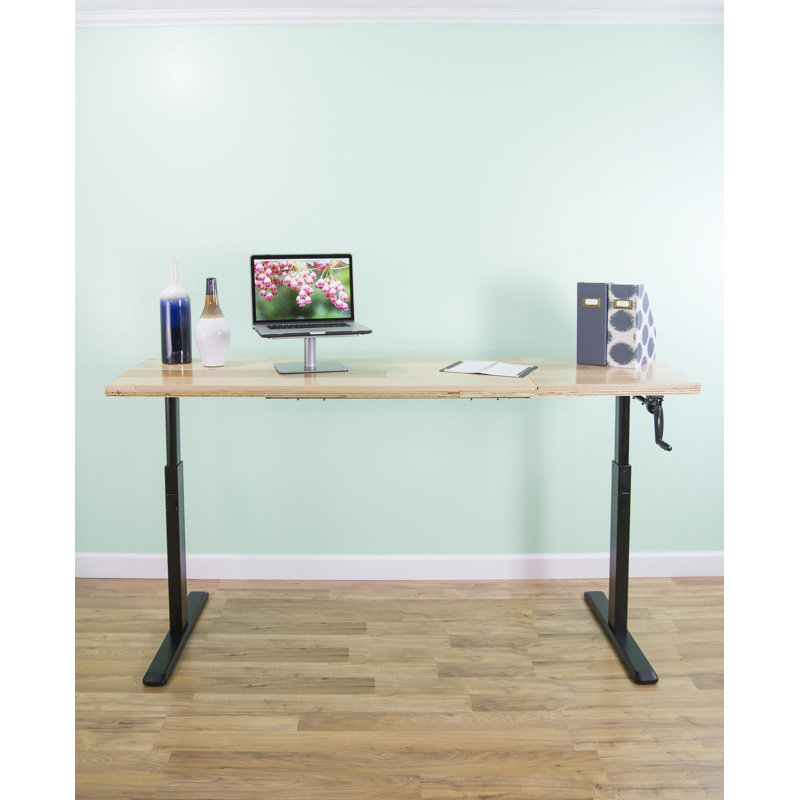 Vivo Manual Crank Stand Up Frame System Standing Desk Reviews