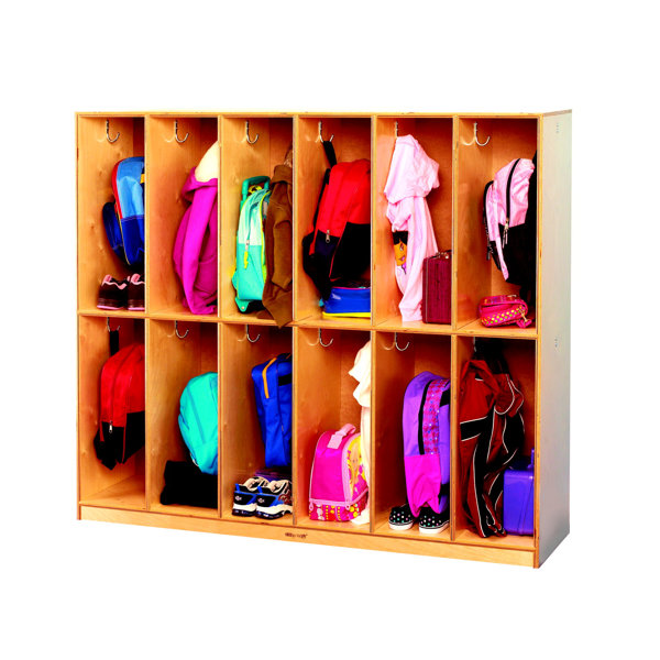2 Tier 6 Wide Coat Locker by Childcraft