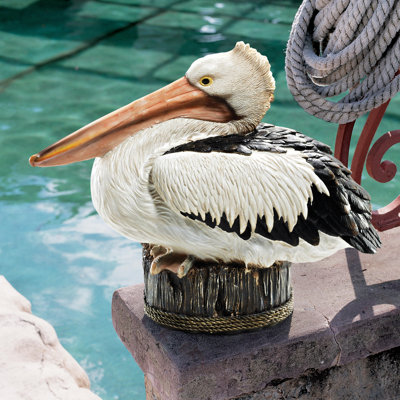 Dock of the Bay Pelican Statue Design Toscano