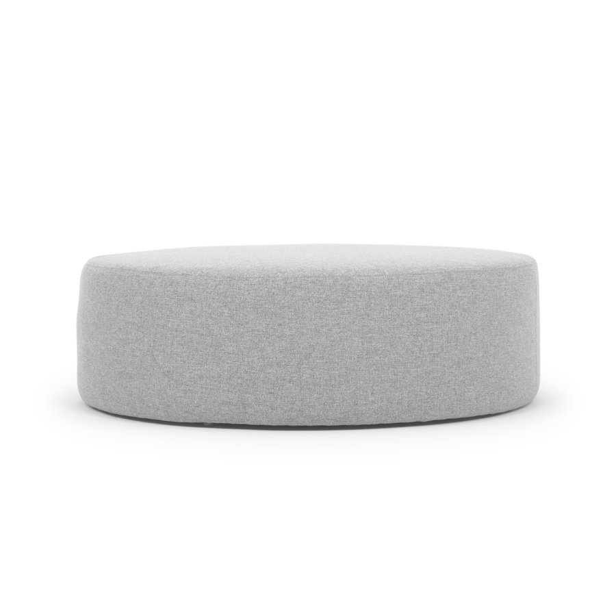 37.79" Wide Round Standard Pouf Ottoman