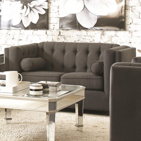 McDougal Modern Chesterfield Loveseat By Three Posts Looking for