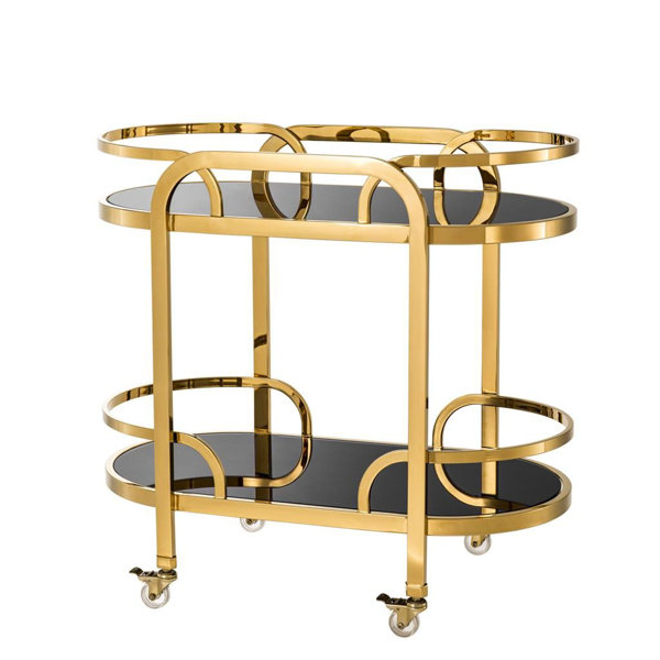 Glass Trolley Bar Cart By Eichholtz Today Sale Only