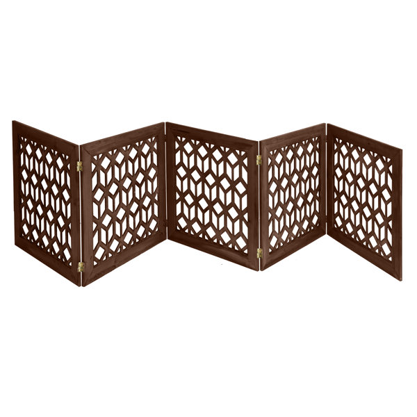 akc wooden carved pet gate